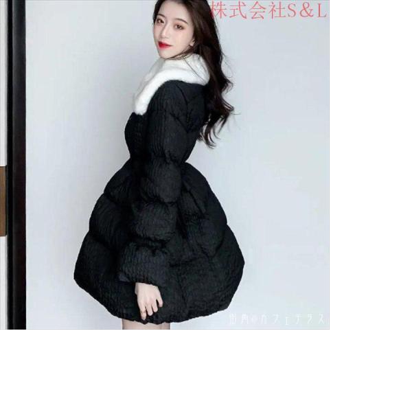 アウター ジャケット 羽織り 2色 ダウンジャケット ロング 袖あり 長袖