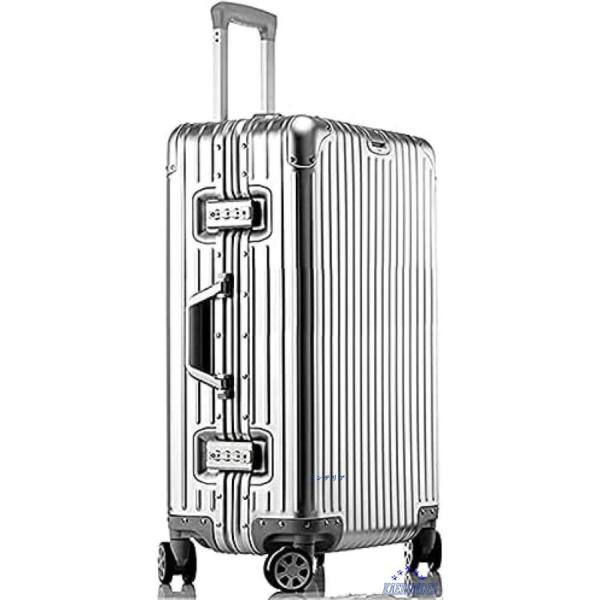 スーツケース オールアルミ合金 Lサイズ/7泊?長期旅行向き/95L/67.5x48x28.5cm キャリーケース アルミ合金ボディ株式会社S＆L 出張
