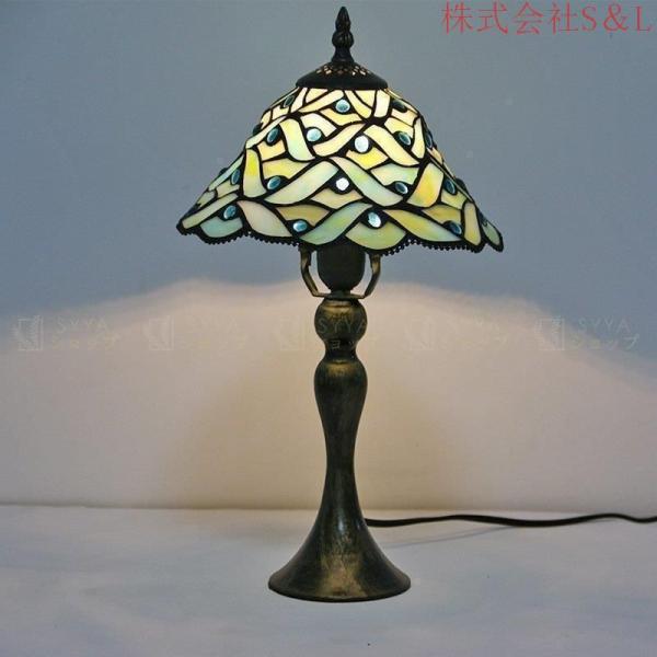 卓上ライト 北欧 花柄 テーブルランプ 極上 ガラス工芸 豪華 インテリアランプ ステンドグラス アンティーク レトロ LED 工芸品 寝室期間限定