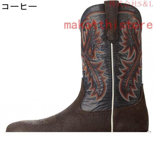 ウエスタンブーツ ウエスタン カントリーダンス カウボーイ 刺繍