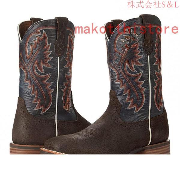ウエスタンブーツ ウエスタン カントリーダンス カウボーイ 刺繍