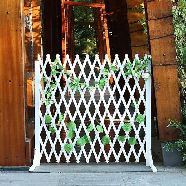 拡張可能な木製フェンス、伸縮フェンス、伸縮可能ペットフェンス間仕切り庭フェンス伸縮S＆L折りたたみ式ラティスアコーディオンカーゲート柵門扉木製_2