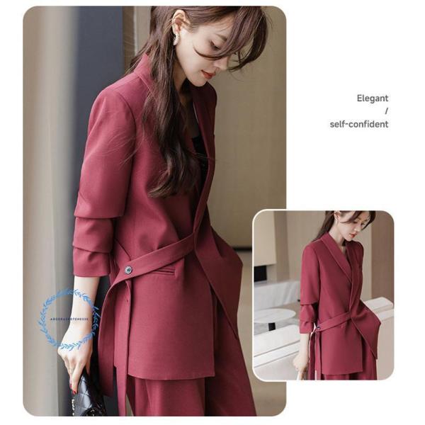 フォーマルスーツ レディース ママ 入園式 就活 2点セット ワイド