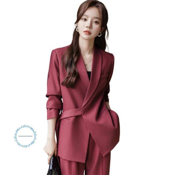 フォーマルスーツ レディース ママ 入園式 就活 2点セット ワイド