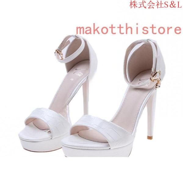 レディース キャバ サンダル 大きいサイズ ピンヒール ハイヒール 美脚