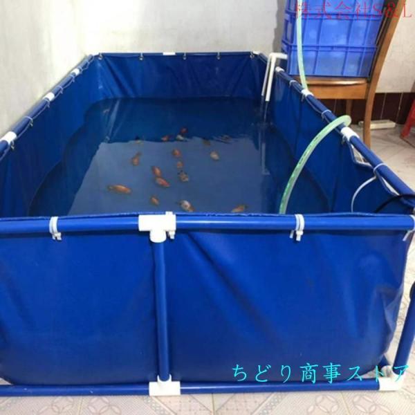 2024アップグレードラウンドキャンバス養魚池プール大型水槽立体養魚池水槽ホワイトスタンド付き錦スプライスしやすい、水を貯めやすい安全性魚のいる