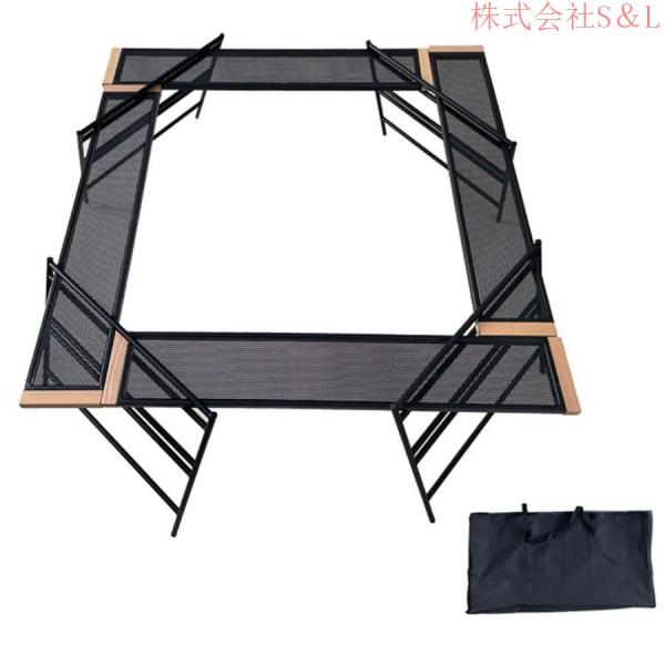 焚き火テーブル囲炉裏テーブルキャンプテキーラテーブル焚き火の上で使用可能インテリアキャンプアウトドア携帯便利S＆L軽量テキーラテーブルコンパクト