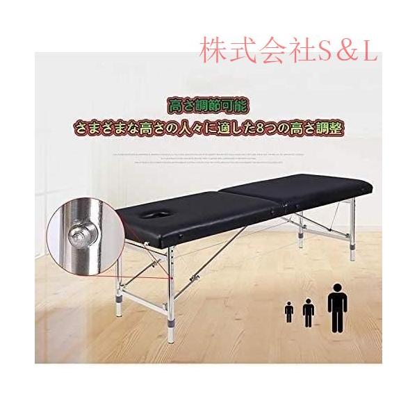 マッサージベッドおりたたみべッド施術ベッド，180*60cm軽量折りたたみ