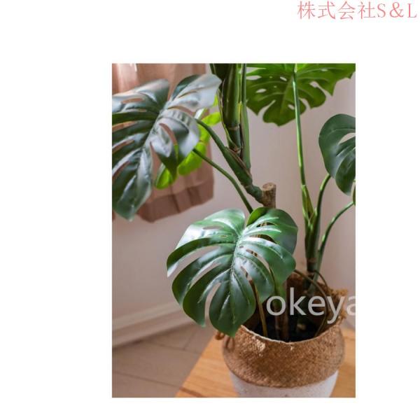 モンステラ モンステラツリー グリーン 観葉植物 造花 タヒチ 南国 夏 観葉植物 大型 インテリア 人工 フェイク 模様替え おしゃれ S＆Lモダン シンプル 店舗_14