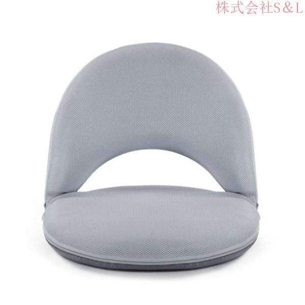 座椅子折りたたみ椅子一人掛け5段階調整高反発スポンジ多機能クッションS＆Lせもたれ付きカバー洗えるコンパクト持ち転び便利人間工学腰痛対策耐荷重90K