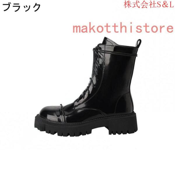 レディース ブーツ シューズ 8ホール 革靴 皮靴 本革 レースアップ クラシック S＆L トレッキング シューズ 通気性 アウトドア 日常着用 安定感有通勤通学 4.5cm