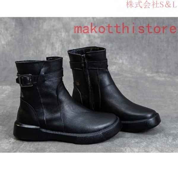 レディースショートブーツぺたんこアンクルブーツ春秋冬防寒滑り止めS＆Lおしゃれエンジニアブーツブーツ本革美脚歩きやすいブーツおしゃれブーツ レディースショートブーツぺたんこアンクルブーツ春秋冬防寒滑り止め