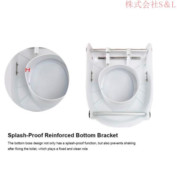 高齢者の安全トイレダブルオーライザー、アームレストと蓋付きトイレ