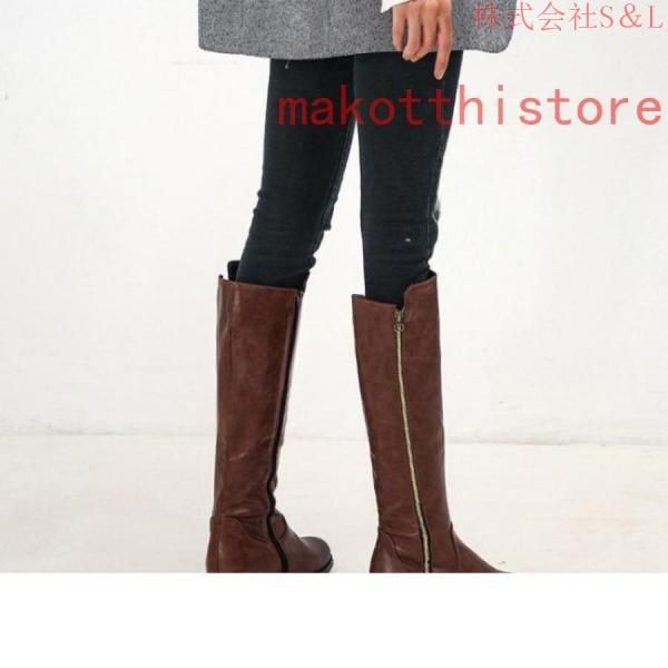 ブーツ ロングブーツ レディース ジョッキーブーツ 疲れない 歩き