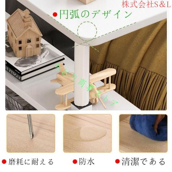 パソコンデスク サイドテーブル キャスター ミニデスク 昇降式サイド