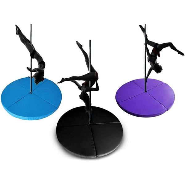 ポールクラッシュマット、S＆L ポールダンスマットEpeフォームセーフティパッド強力なリバウンドジッパーデザインポータブル折りたたみ式特殊落下安全パッ