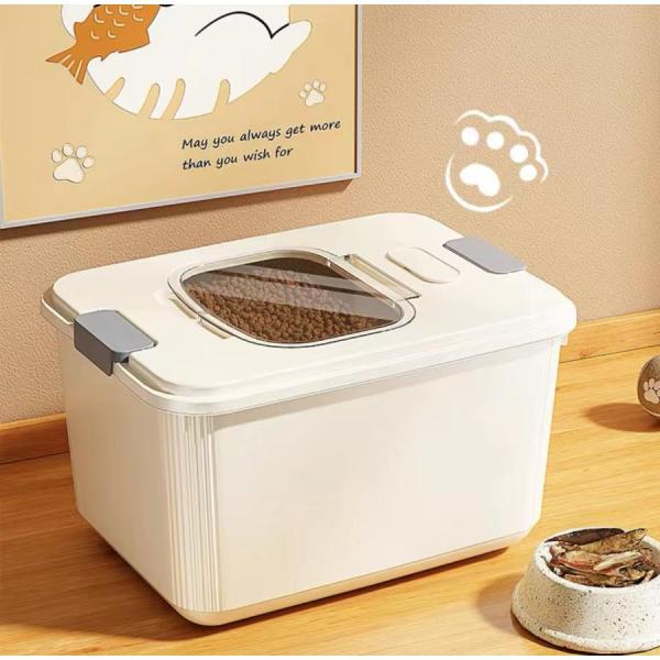 ペット用フードストッカー 餌入れ フードコンテナ ペットフード 保存容器 収納ボックス 犬用 猫用 イヌ ネコ ペット用品 株式会社S＆L貯蔵 密閉 蓋 ねこ いぬ