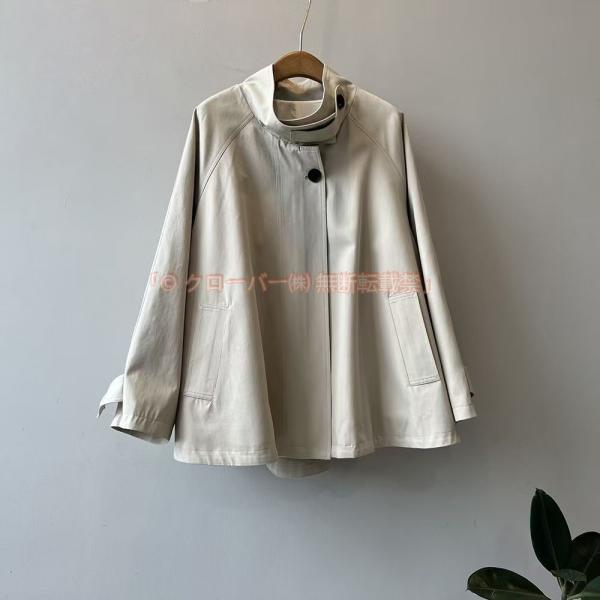 トレンチコート 春 ショート スプリングコート コート トップス アウター クローバー株式会社 コート 春コートマウンテンパーカー 長袖トップス ショート丈トレンチコート