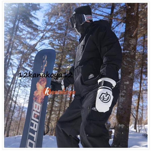 スノーボードウェア メンズ スキー用上下セット 防風 防寒 マウンテン