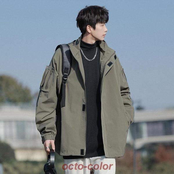ジャケット メンズ ミリタリージャケット マウンテンパーカー ブルゾン 春 秋服 クローバー株式会社 無地 シンプル ジャンパー アウター 30代 40代 50代 父の日 ジャケット メンズ ミリタリージャケット マウンテンパーカー ブルゾン