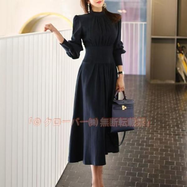 パーティードレス パーティードレス ロング 袖あり ワンピース 長袖 ドレス クローバー株式会社 パーティドレス フォーマルドレス 春 夏 秋 冬 シンプル レディース 結婚式 二