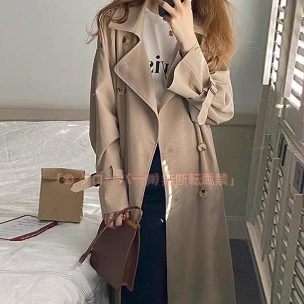 レディース トレンチコート 春秋コート aライン 着痩せ ミドル丈 春秋アウター エレガント 可愛い 大きいサイズ フォーマル ファッション 卒業式 防風 高見え スプリングコート トレンチコート レディース 春コート 秋 ロング