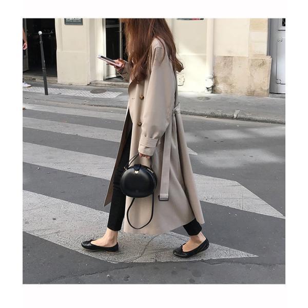 スプリングコート トレンチコート レディース 秋服 春 ロング Aライン