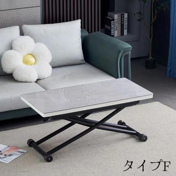 新作記念セール】昇降テーブル 天板2倍広がる 100×50 100×100 ガス圧