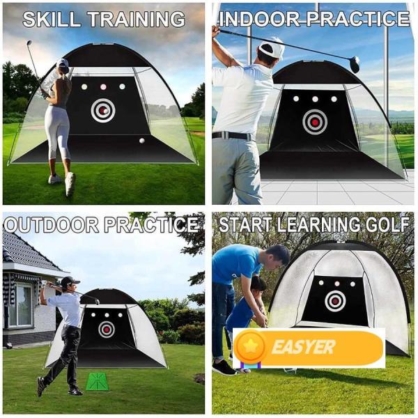 ゴルフネット、ゴルフ 練習用 ネット、ポータブルゴルフ練習ネット、折りたたみ式 、 キャリーバッグ付き、屋内/屋外/裏庭のゴルフ練習/打撃/打撃/打撃スキル (C ゴルフネット、ゴルフ 練習用 ネット、ポータブルゴルフ練習ネット