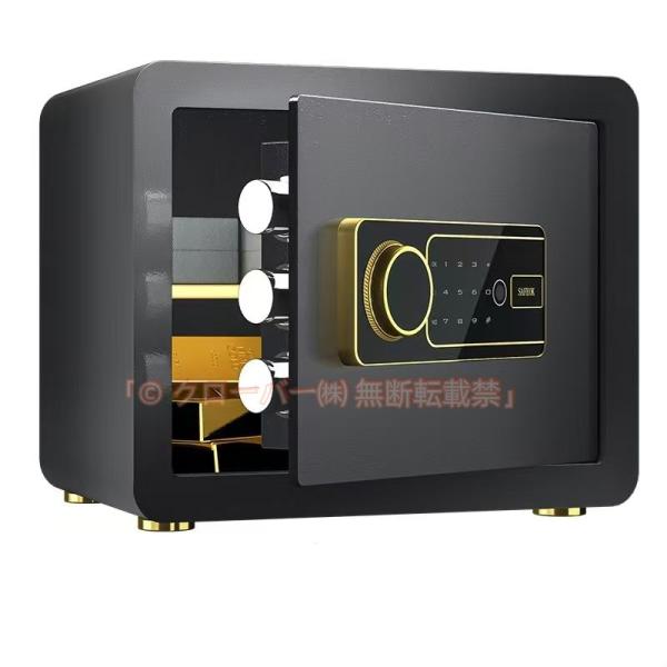 高精度✨22L指紋認証式 金庫 小型 電子金庫 家庭用 業務用 A4用紙対応 指紋認証式 金庫 小型 電子金庫 A4用紙対応鍵付き 高精度✨22L