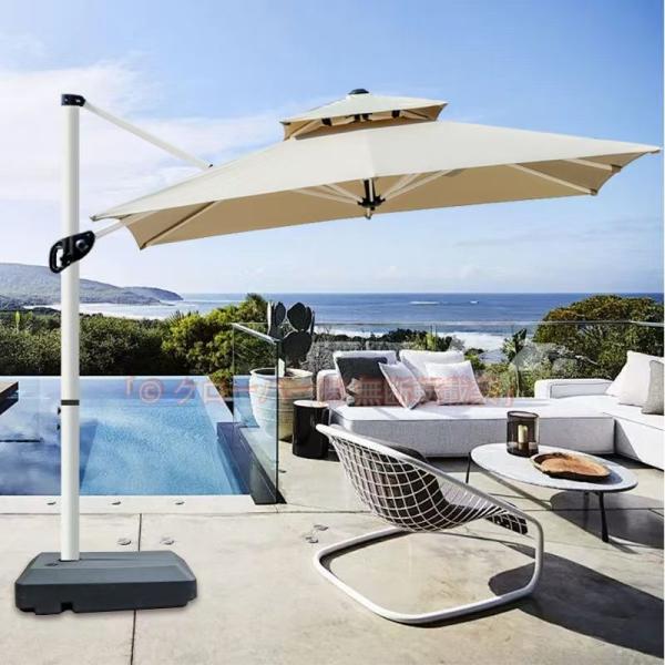 ガーデン カバー 風に強い 方形 大型 220/250cm ビーチパラソル