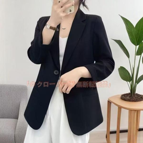ブレザー レディース スーツジャケット 秋 春コーデ 長袖
