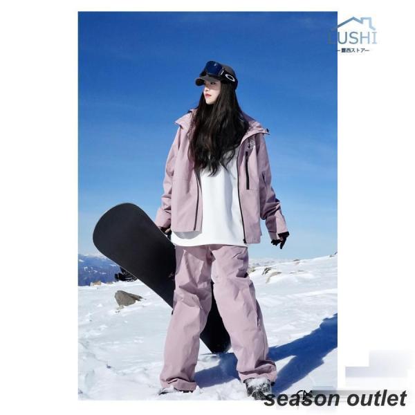 スキーウェア スノボ ウェア 上下セット グローブ付き スキーウェア スノーボードウェア メンズ レディース 2024 上下セット