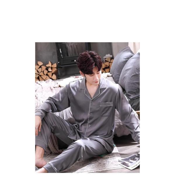 シルク パジャマ メンズ 上下セット シルク100％ 保湿 長袖 クローバー株式会社 長ズボン セット ルームウェア 寝間着 春 シルクウェア ナイトウェア 部屋着 シルク パジャマ メンズ 上下セット 保湿 長袖 長ズボン クローバー