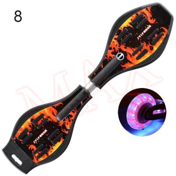 エスボード LED光るホイール 子供用 大人用 キックボード スケート