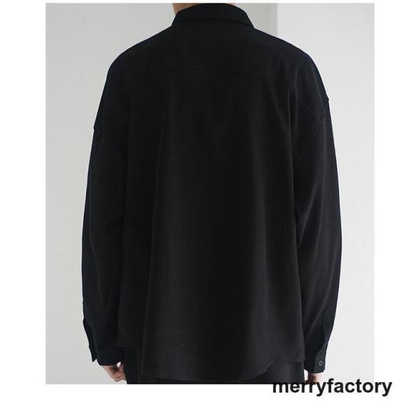 シャツ メンズ 紳士シャツ 無地 黒シャツ 白シャツ シャツ クローバー