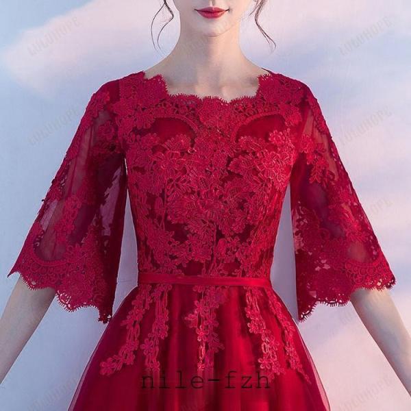 4カラー 6サイズ ロングドレス パーティー グレー 演奏会用ドレス