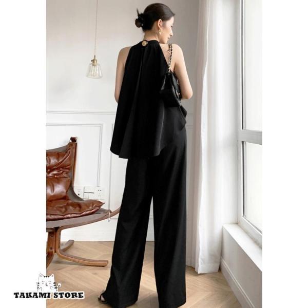 かっこいい パンツドレス パーティードレス レディース 韓国 結婚式