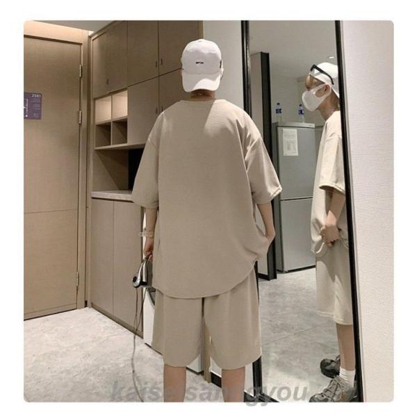 上下セット メンズ ゆったり ハーフパンツ Tシャツ 半袖 夏 クローバー株式会社 韓国 セットアップ ファッション ビッグTシャツ 上下 ショートパンツ ルームウェア 上下セット メンズ ゆったり ハーフパンツ Tシャツ 半袖 夏 クローバー