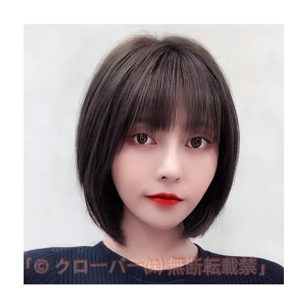 格安 ボブウィッグ 自然な人毛100%フルウィッグ かつら 人毛 自然 医療用 クローバー株式会社 円形 脱毛症 ボブ ミディアム ショート レディース