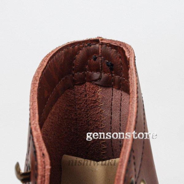 ヴィンテージ 編み上げ ショートブーツ メンズブーツ 本革 革靴 レース