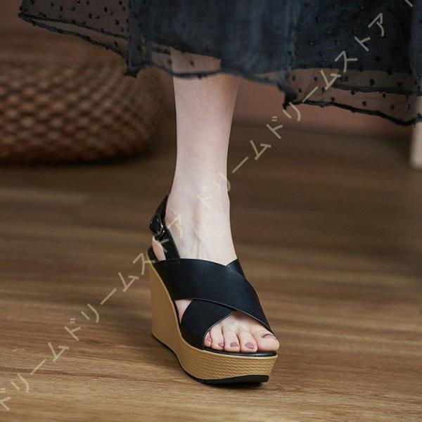 厚底 サンダル レディース ウェッジソール バックストラップ 歩きやすい ウエッジソール クローバー株式会社 ハイヒール おしゃれ ウェッジソールサンダル 8.5cmヒール ストーム 厚底 サンダル レディース ウェッジソール バックストラップ 歩き