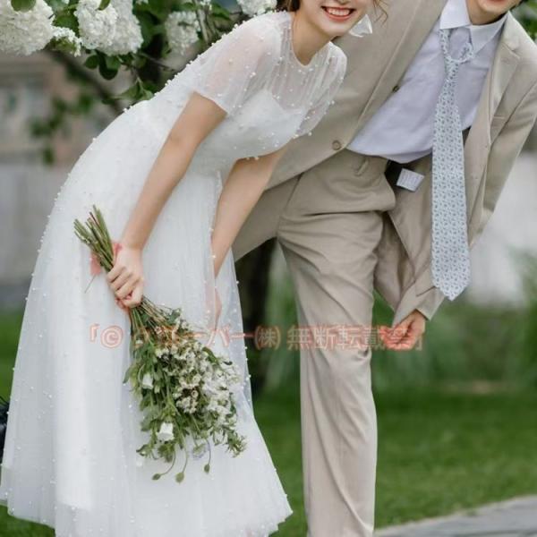 ウェディングドレス ドレス フォーマルドレス 可愛いドレス エレガント パーティードレス 花嫁ロングドレス クローバー株式会社 ワンピース結婚式 二次会 挙式hs6791