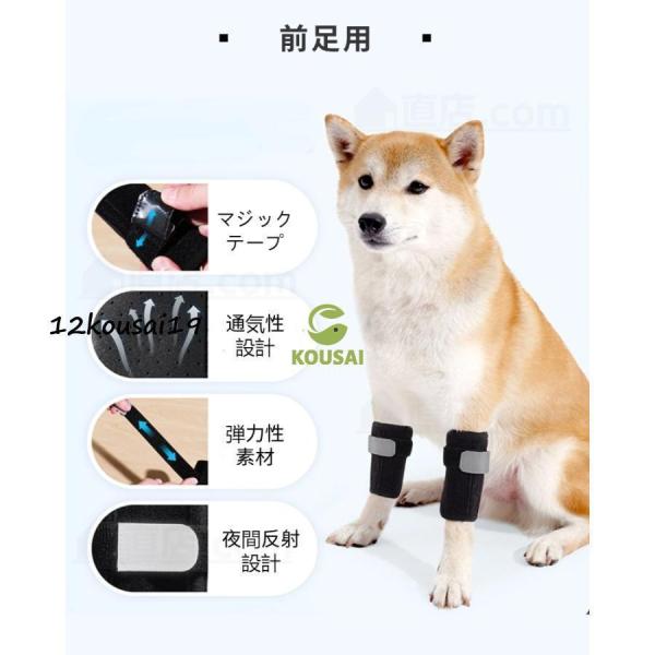 犬用膝サポーター 犬 サポーター 前足専用 後ろ足専用 1枚入 足根関節