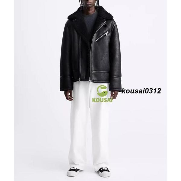 ムートンジャケット メンズ ボアジャケット ブルゾン ボア あったか 防寒 クローバー株式会社 無地 おしゃれ 冬服 アウター ムートンジャケット メンズ ボアジャケット ブルゾン ボア あったか