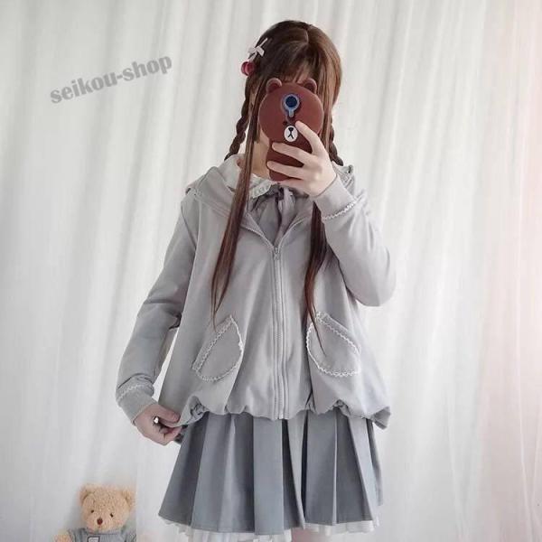 白スカートジャケット長袖学生服女子セットアップ制服コスプレ