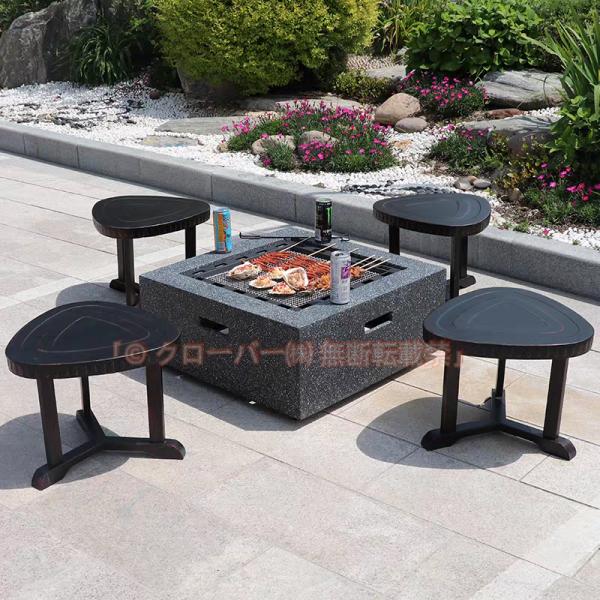 焚き火台 キャンプ お茶の机 屋外用暖炉 バーベキュー 多くの選択可能　品質保証 クローバー株式会社