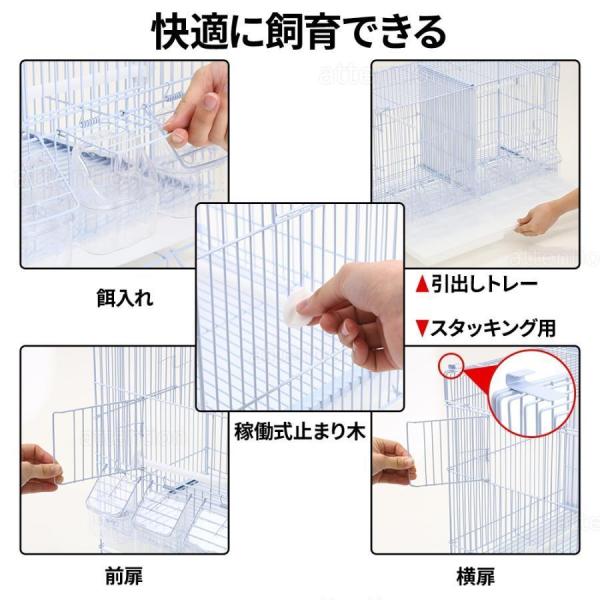 鳥かご ケージ おしゃれ 多頭飼い 大型 鳥籠 鳥小屋 クローバー株式