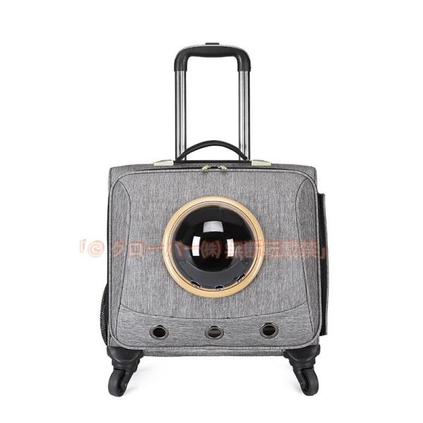 ペットキャリー ボックス キャリーケース ペットカート スーツケース 4輪 旅行 クローバー株式会社 伸縮ハンドル お出かけ 犬 猫 安全 3カラー マット付き