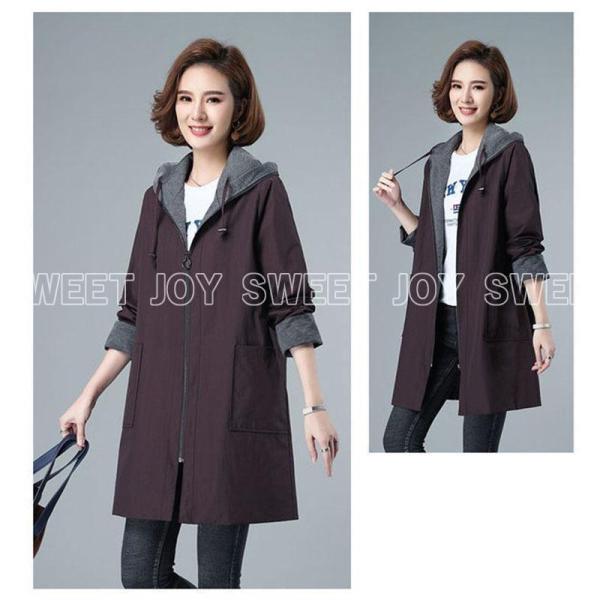 トレンチコート レディース マウンテンパーカー フード付き ジャケット